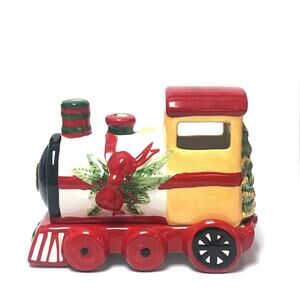 Vintage Platzgraff Christmas Holiday Heritage Train Tea Light Candle Holder
